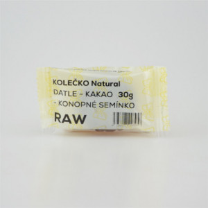 RAW kolečko datle - kakao - konopné semínko - Natural 30g