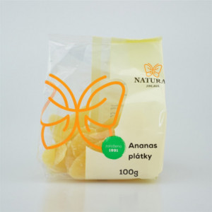 Ananas plátky slazené - Natural 100g