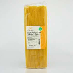 Těstoviny kukuřičné - špagety bez lepku - Natural 500g