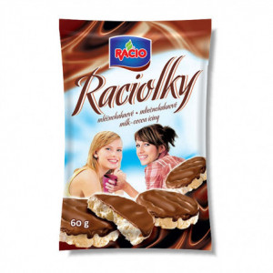 Racio - Raciolky - mléčnočokoládové 60g